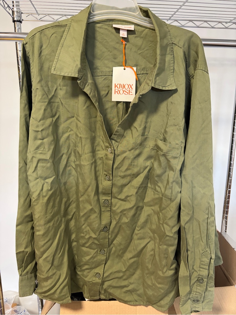 🆕 Knox Rose Button Down Long-Sleeve Shirt - 2X NWT - Picture 5 of 8